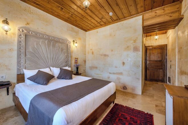 Premium bedding, minibar, desk, laptop workspace