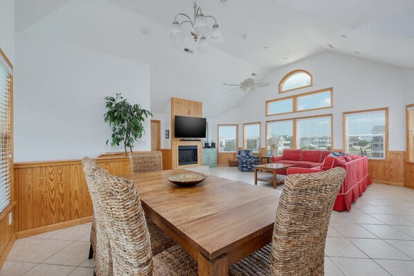 Dining - 1428 - Ocean Raves, Ocean Views, Private Pool, Volleyball Court, Stroll to Beach! (Corolla)
