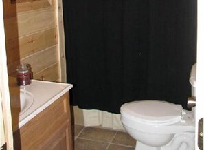 Hair dryer, towels, toilet paper