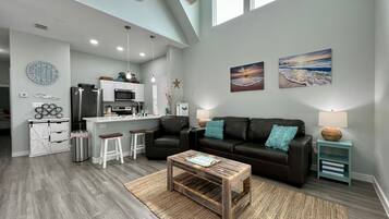 House, Multiple Beds, Kitchen, Ocean View | Living area | TV