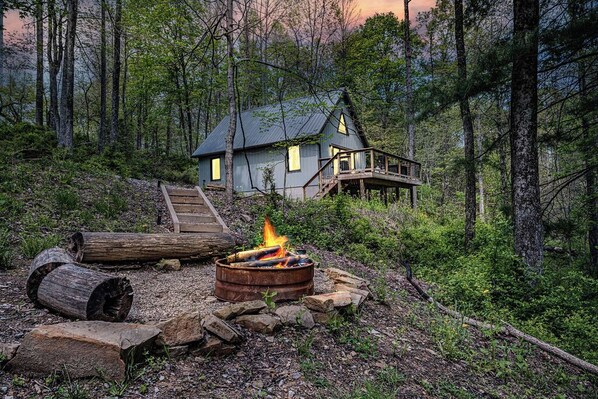 Exterior - Blackberry Bramble: Budget-friendly in Hocking: WiFi, hot tub + Firepit (Sugar Grove)