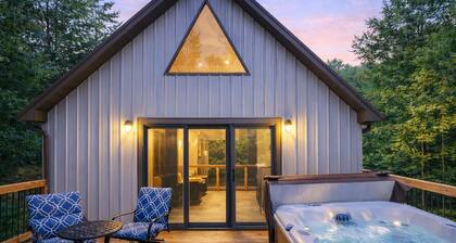 Kabine-Eigenes Badezimmer-Blick auf den Wald