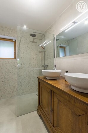 Shower, hair dryer