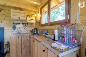 Fridge, oven, stovetop, toaster