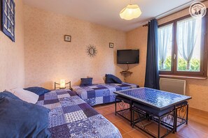 1 bedroom, iron/ironing board, travel crib, free WiFi