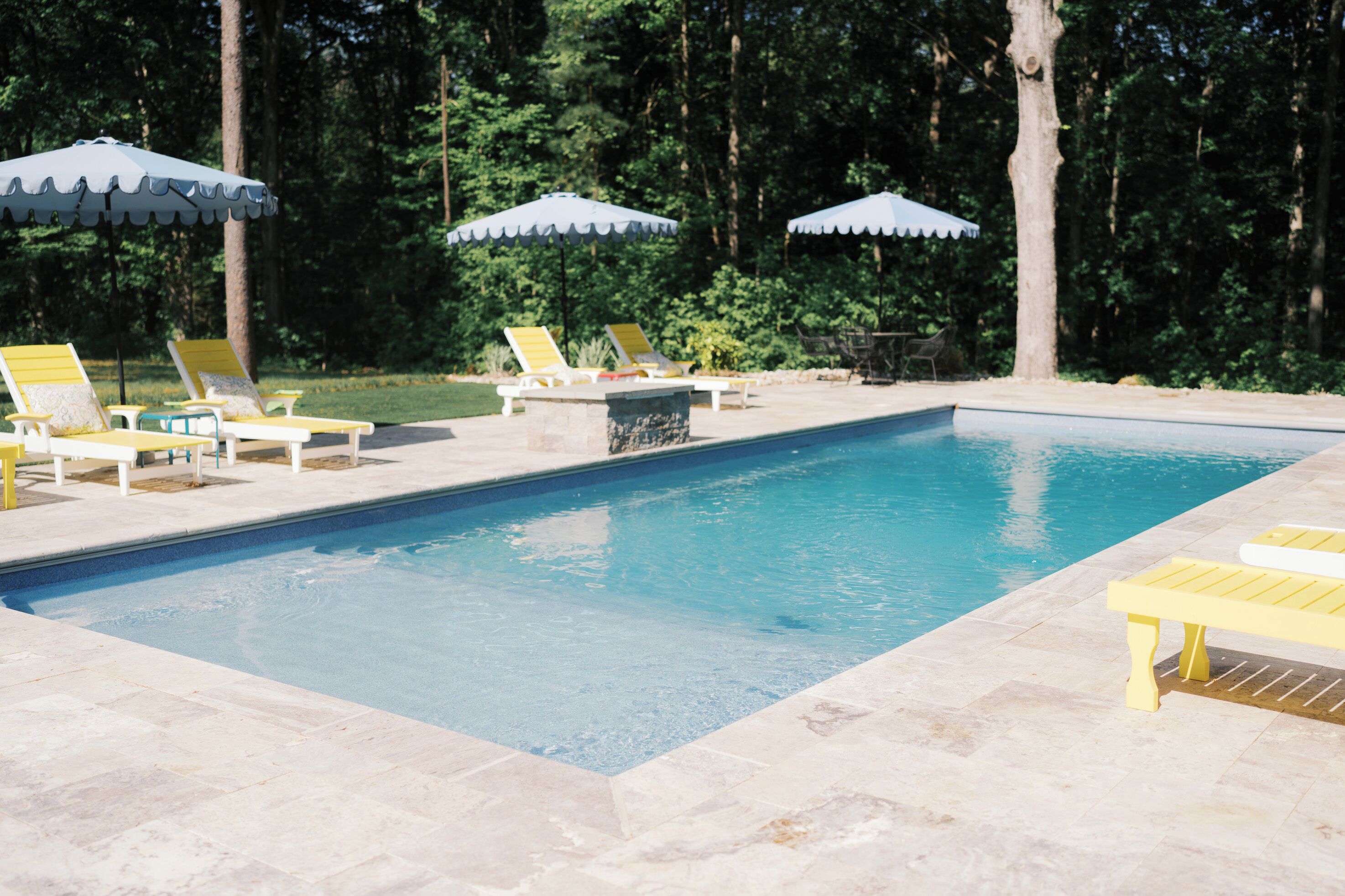 Piscine extérieure, piscine chauffée