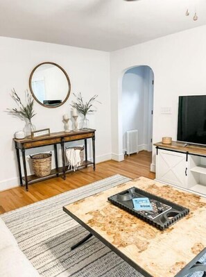 Smart TV, fireplace, video games