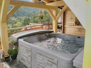 Outdoor spa tub - L'ETALE - LA GIETTAZ (LA GIETTAZ)