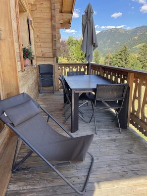 Outdoor dining - CHALET LES AROLLES - HAUTELUCE LES SAISIES (HAUTELUCE LES SAISIES)