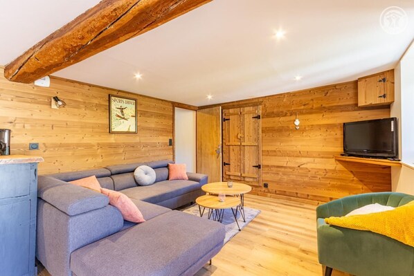 TV, fireplace, DVD player, stereo - L'ESTIVALE - AIME LA PLAGNE (AIME LA PLAGNE)