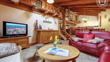 TV, DVD player, stereo