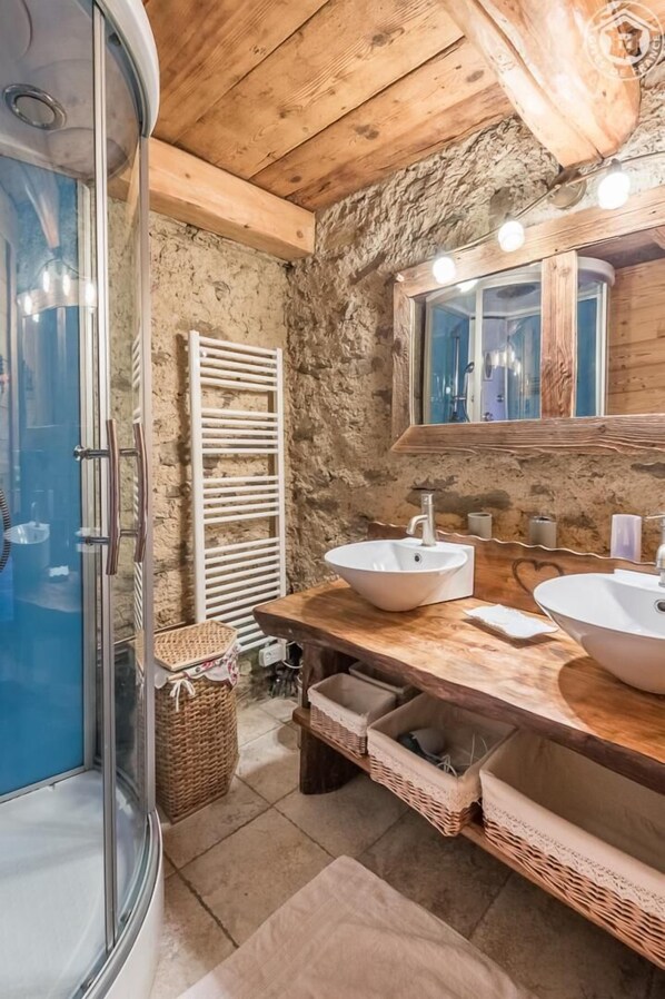Shower, hair dryer