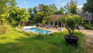 A heated pool