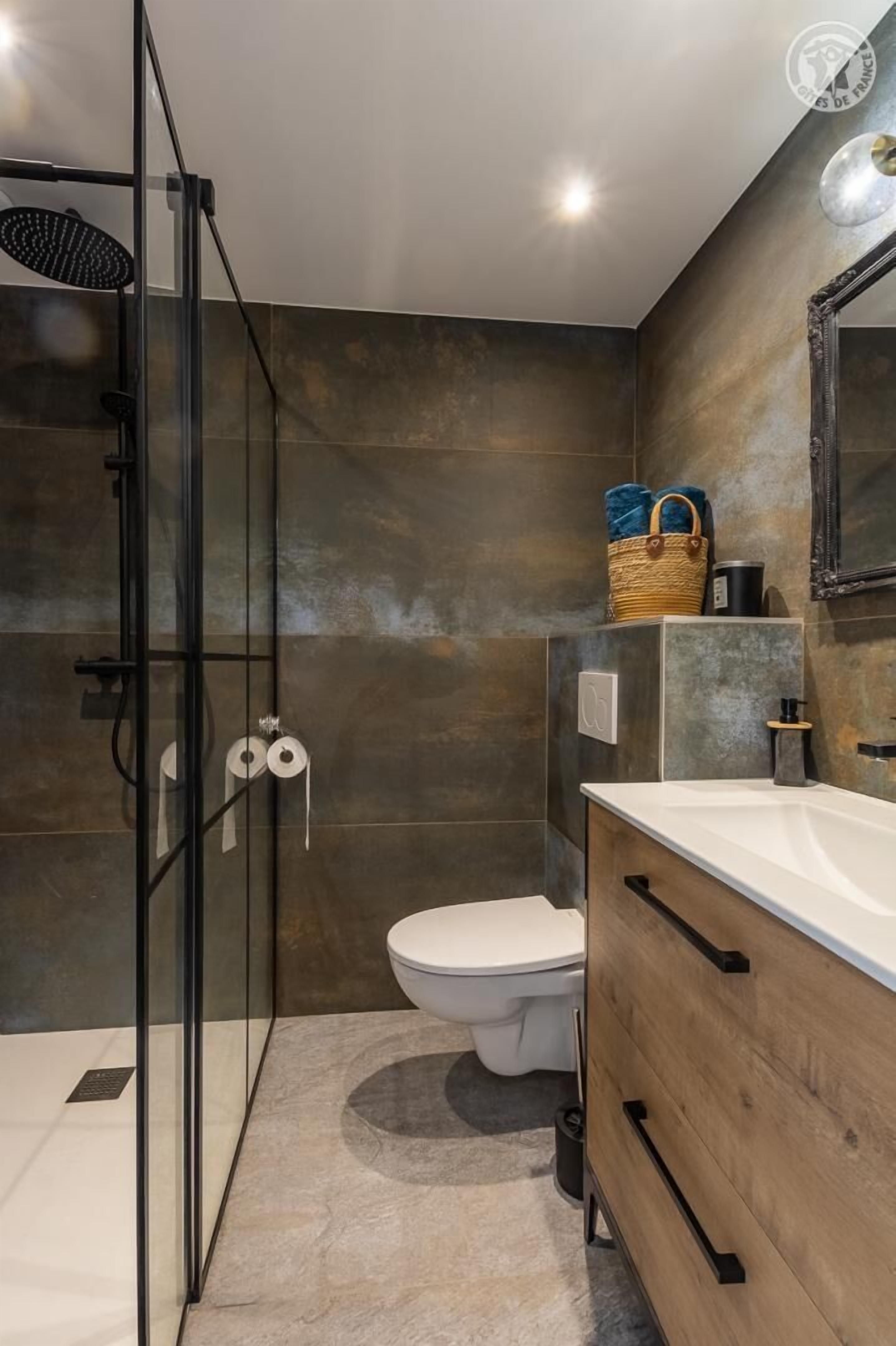 Shower, hair dryer