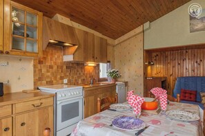 Fridge, microwave, oven, stovetop - LE BARBIER - AUSSOIS (AUSSOIS)