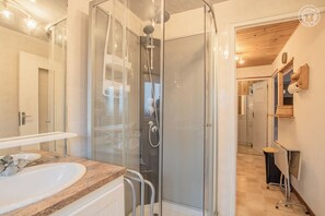 Shower, hair dryer
