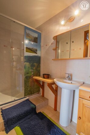 Shower, hair dryer