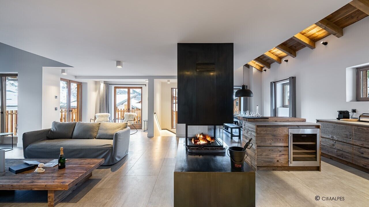 TV connectée, cheminée