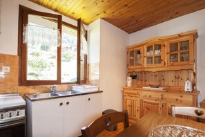 Fridge, microwave, oven, stovetop - LES PRAIRIES - FEISSONS SUR SALINS (FEISSONS SUR SALINS)