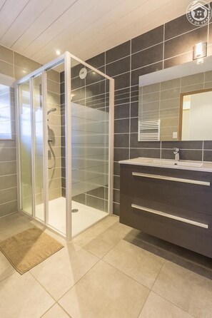 Shower, hair dryer