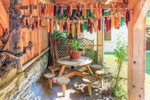 屋外ダイニングエリア