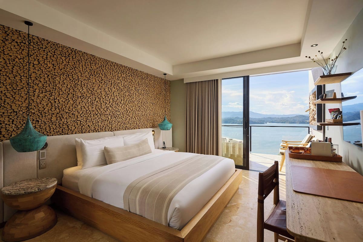 Deluxe Room, 1 King Bed, Lake View (Balcony) | View from room