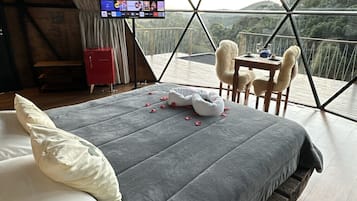 Cabana panorâmico, 1 cama Queen | 1 quarto, Wi-Fi de cortesia, roupa de cama