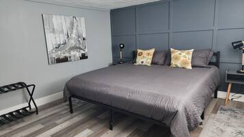 2 bedrooms, iron/ironing board, travel crib, WiFi