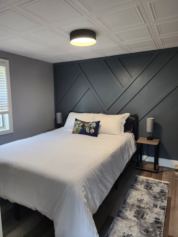 2 bedrooms, iron/ironing board, travel crib, WiFi