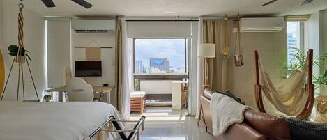 1 makuuhuone, työpöytä, silitysrauta/-lauta, ilmainen Wi-Fi