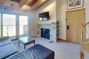 TV, DVD player, video library