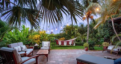 Rancho Santana. Charming garden Casita V-14 surrounded by tropical gardens.