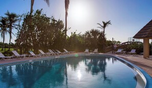 A heated pool