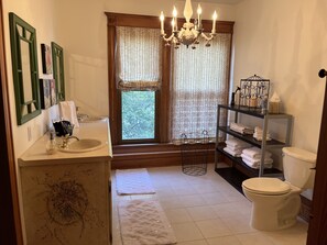 Dusche, Whirlpool, Haartrockner, Handtücher