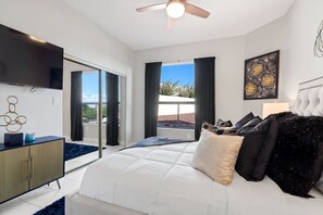 4 bedrooms, in-room safe, desk, iron/ironing board