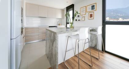 Vacation Apartment "Sunsets & Pool in Barcelona" with Balcony, Shared Pool & Wi-Fi