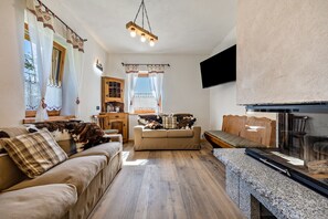 TV, fireplace, ping pong