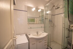 Shower, hair dryer