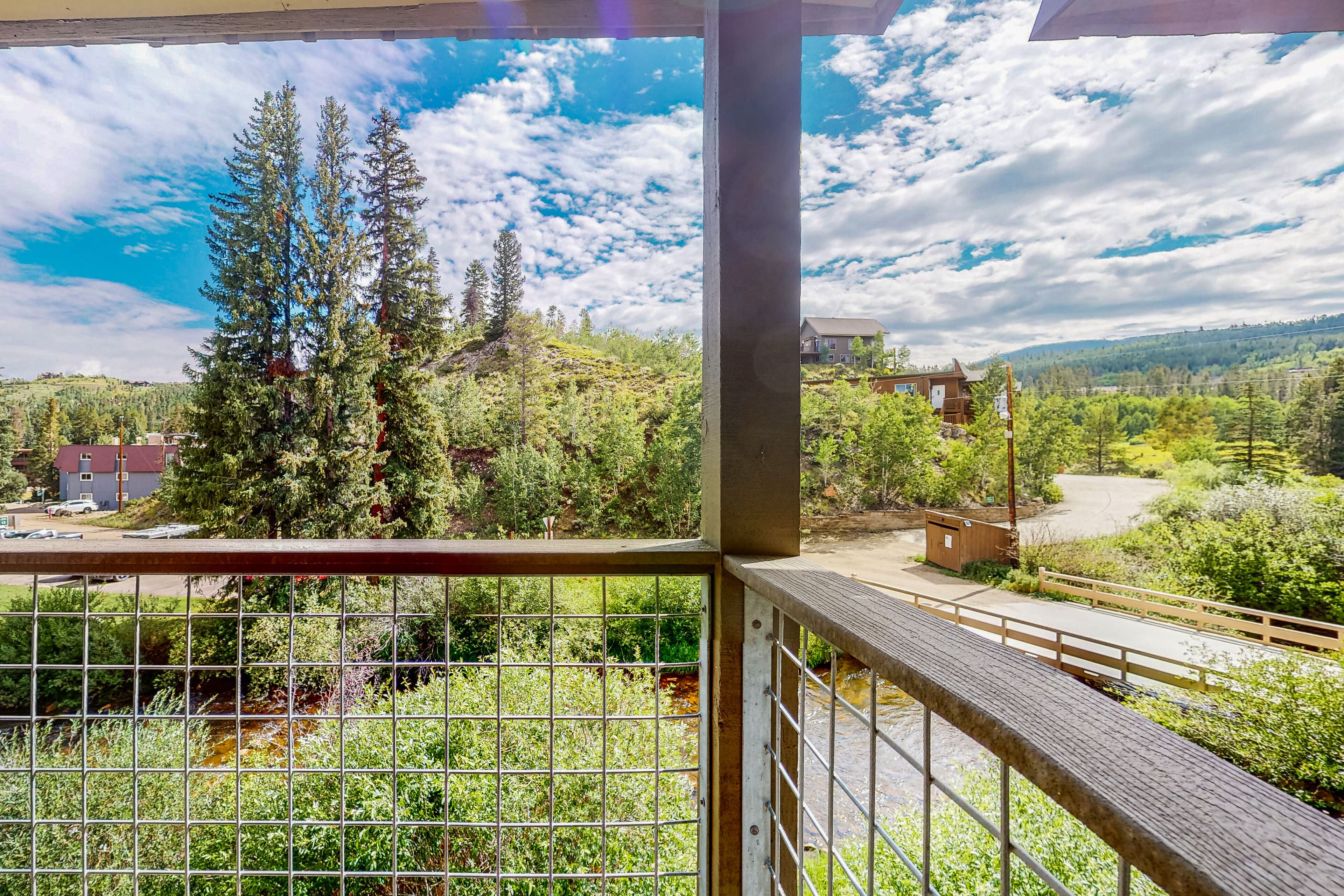 Inviting condo with river view & mountain views, resort amenities