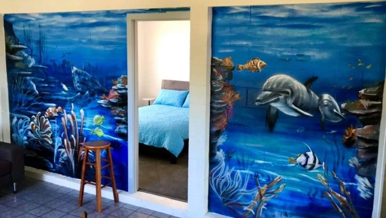 Master bedroom from lounge