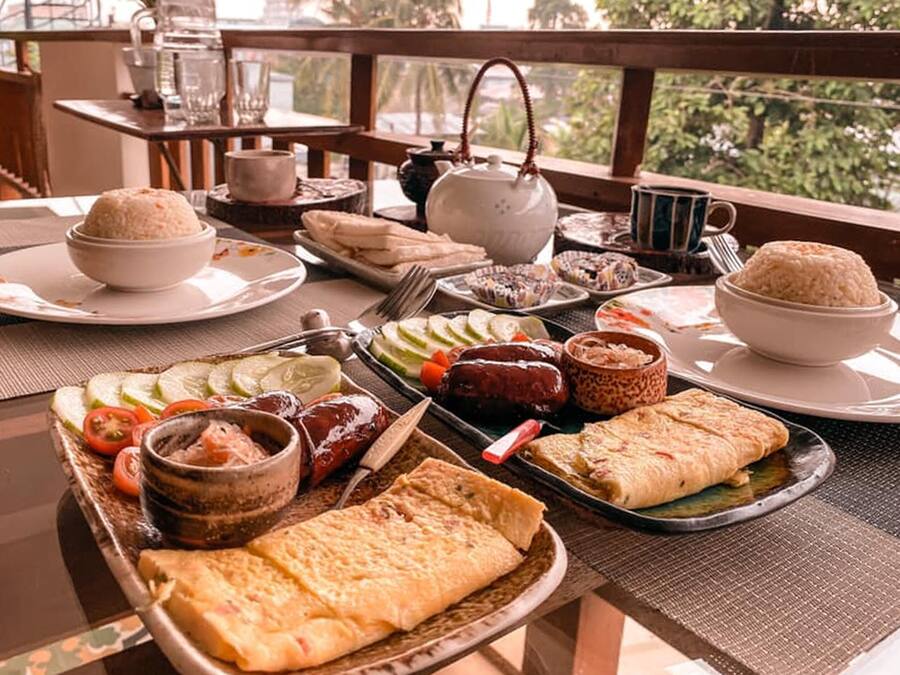 Free daily local cuisine breakfast