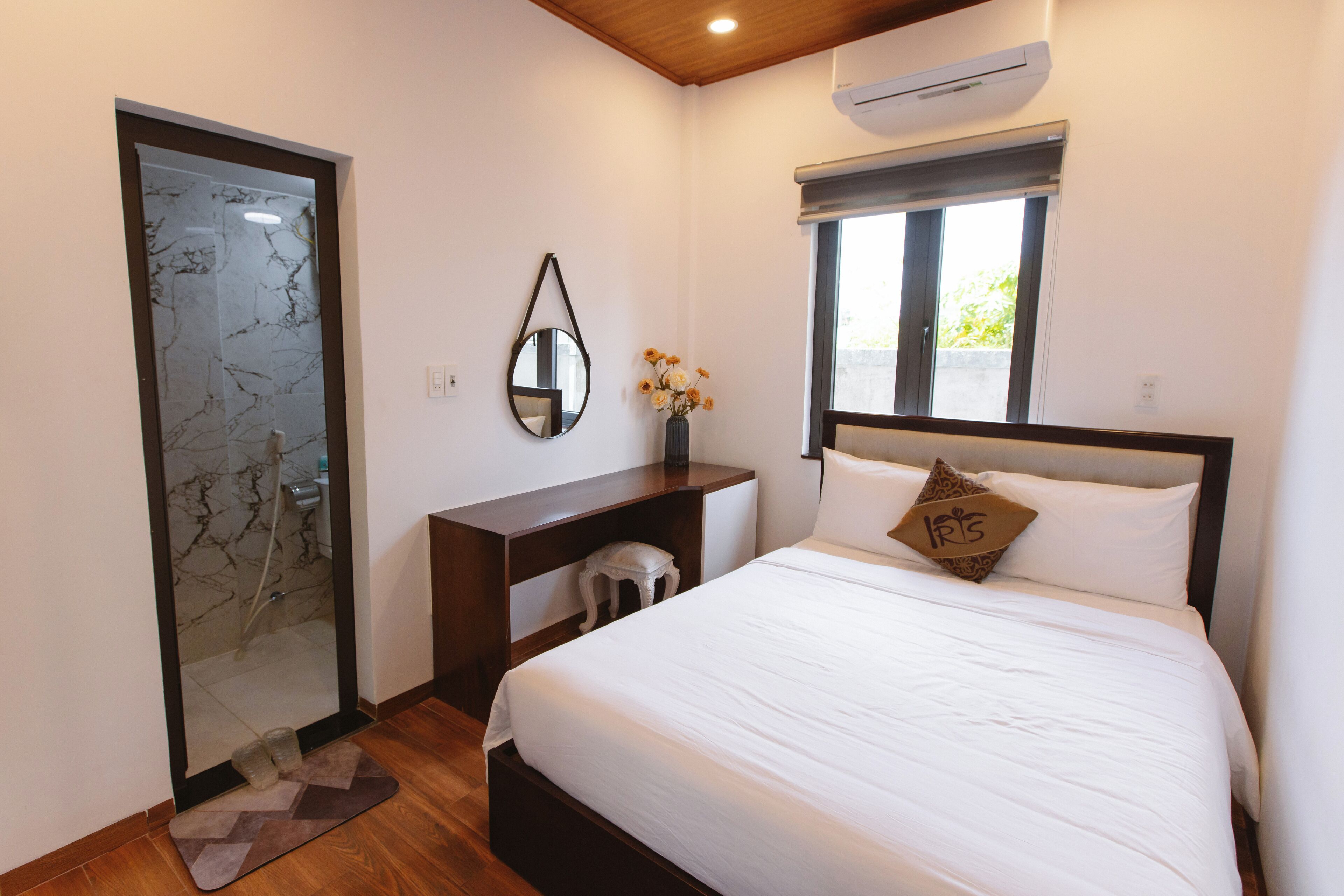 Premium bedding, memory foam beds, minibar, desk