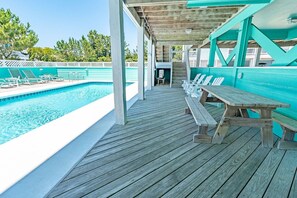Una piscina climatizada