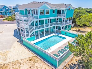 Exterior - Free pool heat, hot tub, elevator, chefs kitchen, gated community with tennis, lap pools, ocean f... (Corolla)