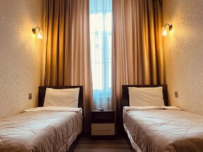 Economy Twin Room | Minibar, in-room safe, desk, laptop workspace - Moss Art Hotel (Baku)