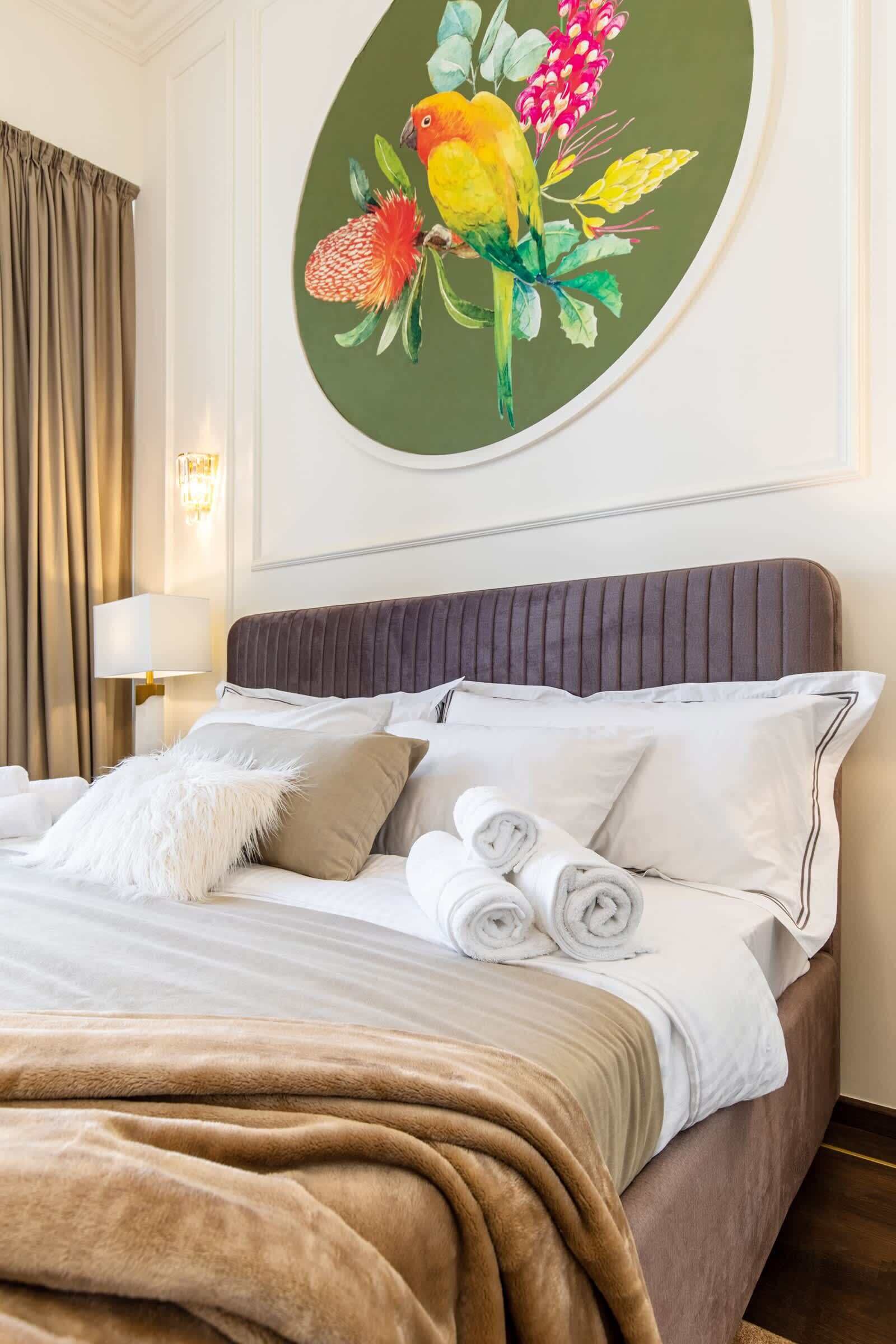 Iron/ironing board, travel crib, free WiFi, bed sheets