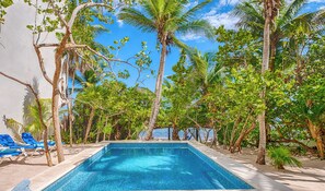 Pool - Bright and airy beachfront villa located in Soliman Bay with a New Pool (Tulum)
