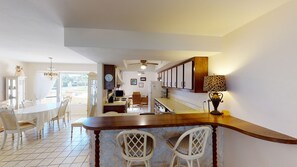 Dining - House with Beach Access Point Just Around the Corner! (Marco Island)