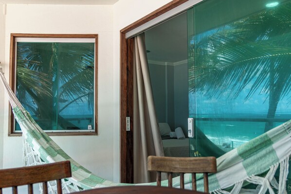 Vierbettzimmer, Meerblick | Lanai (Veranda)