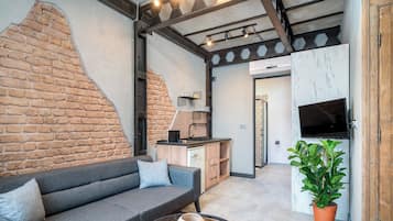 Apartament de disseny | Sala d'estar | Televisor intel·ligent de 40 polzades amb canals digitals